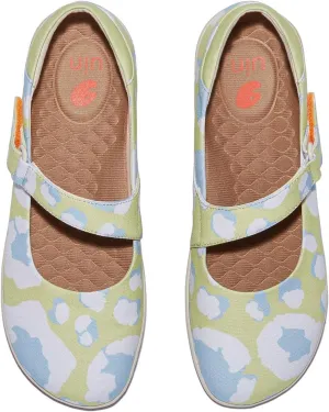 UIN Women's Mary Jane Flats Slip On Round Toe Casual Lightweight Comfortable Art Painted Travel Shoes Illites Ⅲ