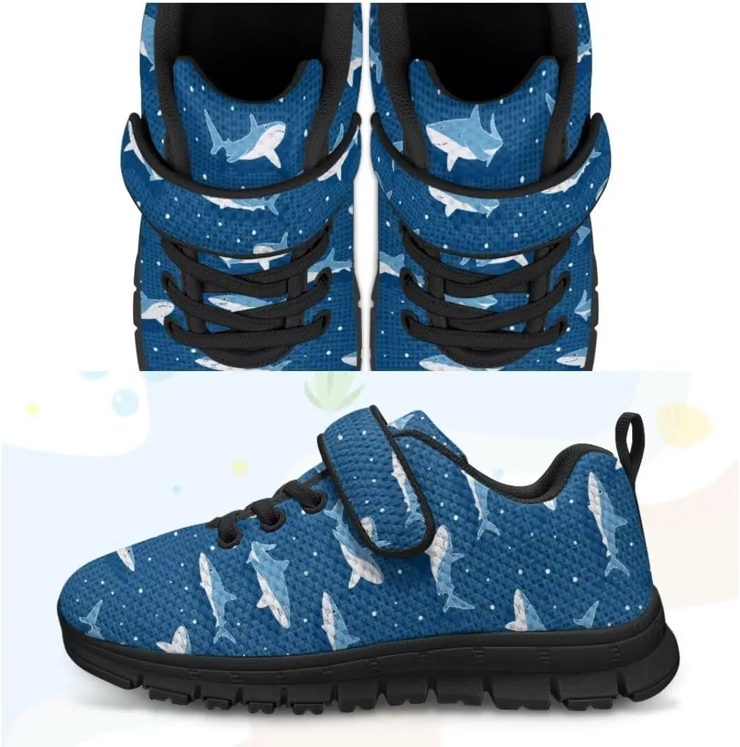Unisex-Child Sneakers Hook and Loop Hiking Running Shoes with One Strap Toddler Lightweight Running Sneakers