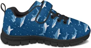 Unisex-Child Sneakers Hook and Loop Hiking Running Shoes with One Strap Toddler Lightweight Running Sneakers