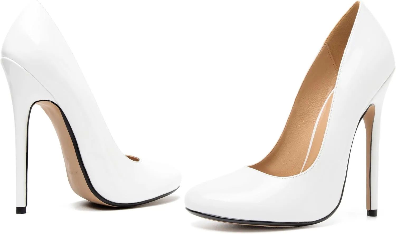 Unisex Men's Women's Round Toe High Heels Stiletto Pumps Dress Party Shoes
