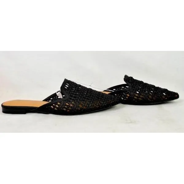 Universal Thread Women's Whisper Woven Backless Slip On Mules 12 Black