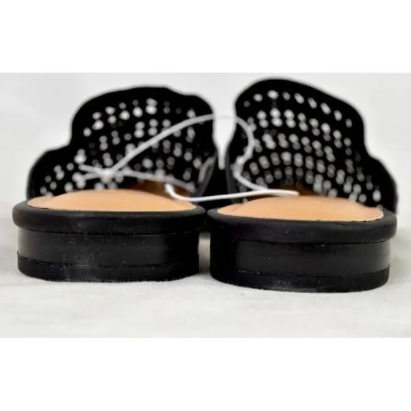 Universal Thread Women's Whisper Woven Backless Slip On Mules 12 Black