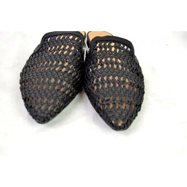 Universal Thread Women's Whisper Woven Backless Slip On Mules 12 Black