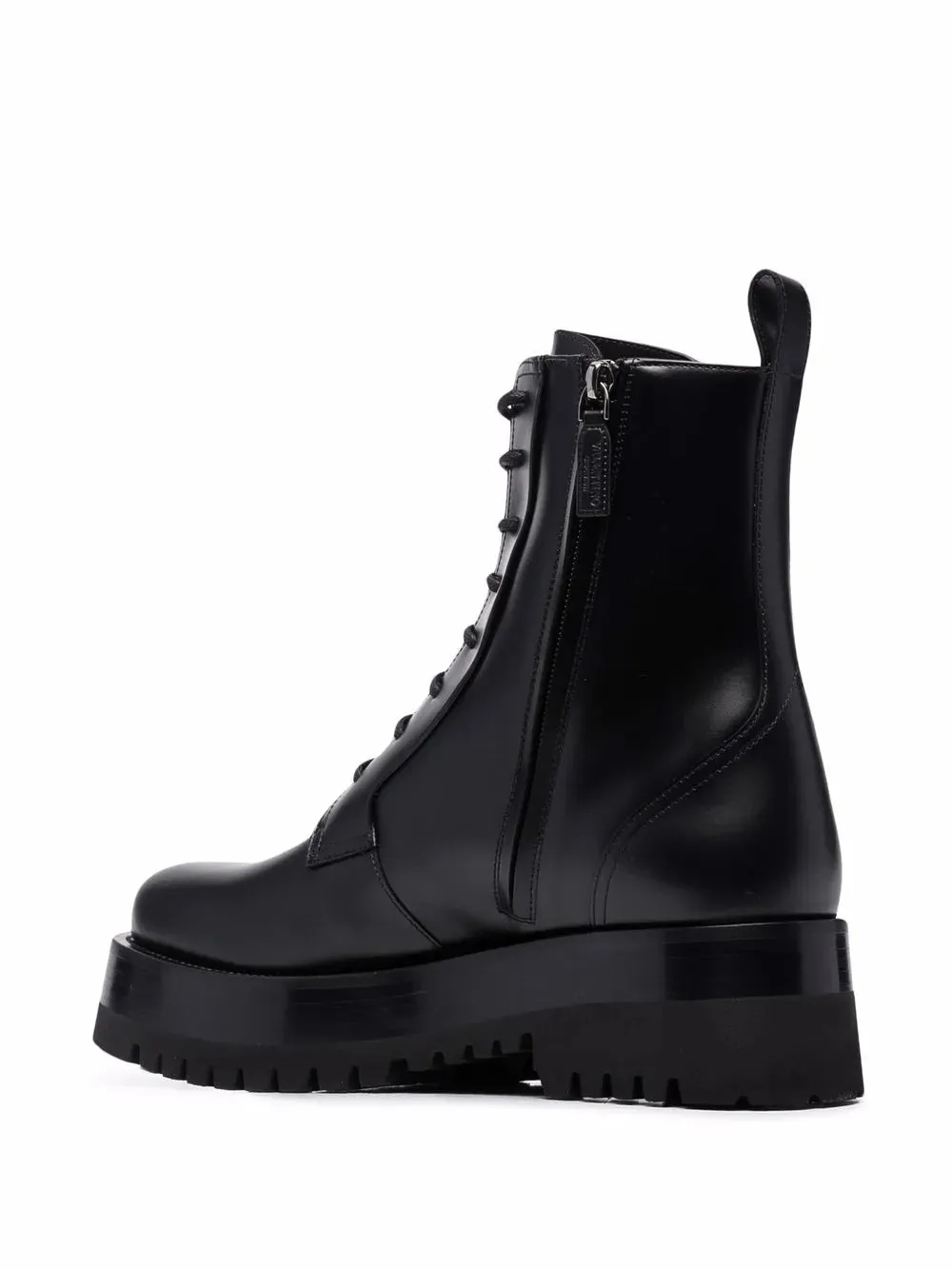 Valentino Ankle-Length Lace-Up Boots