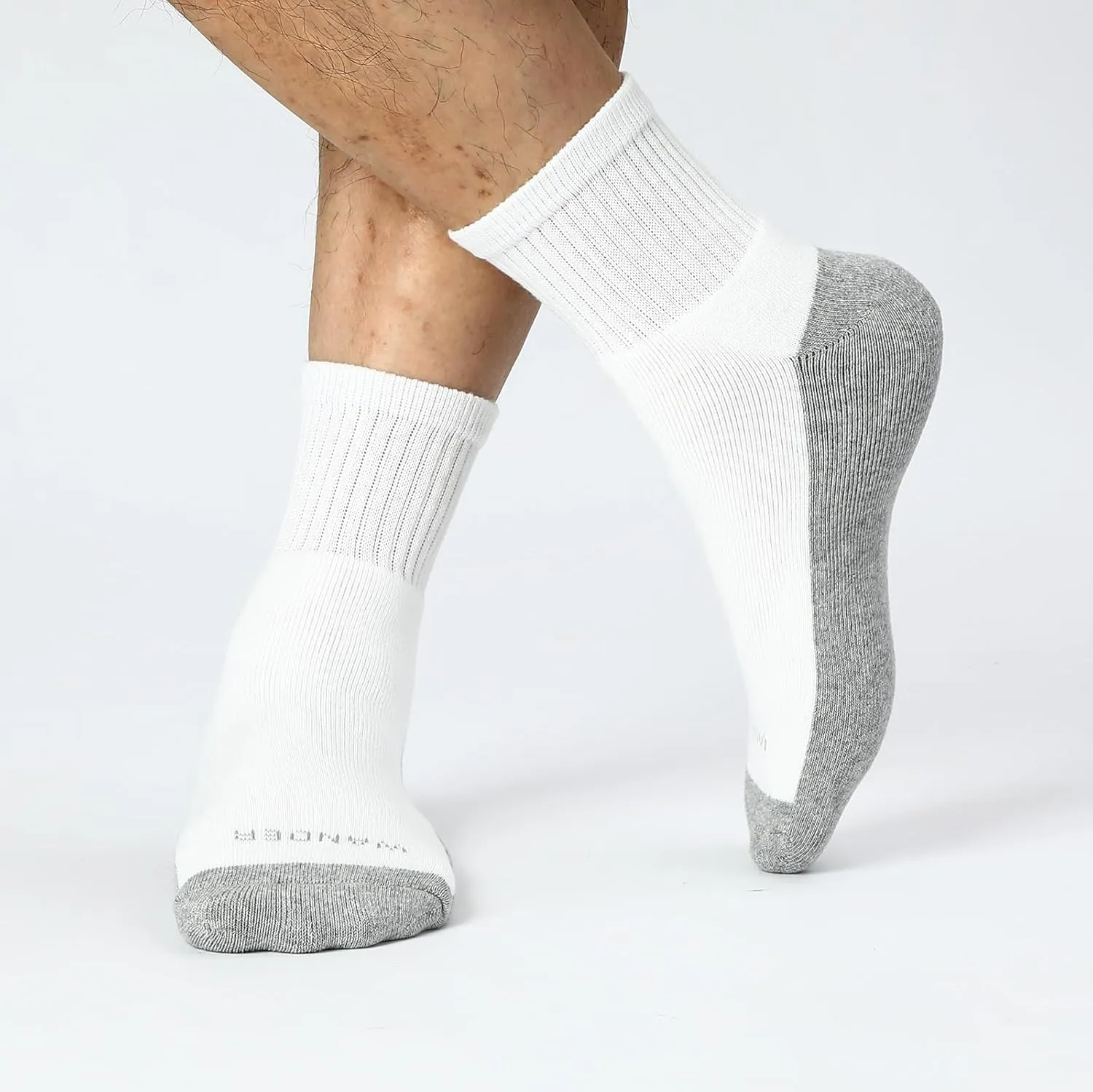 WANDER Men's Athletic Ankle Socks 3/8 Pairs Thick Cushion Running Socks for Men&Women Cotton Socks 6-9/9-12/12-15