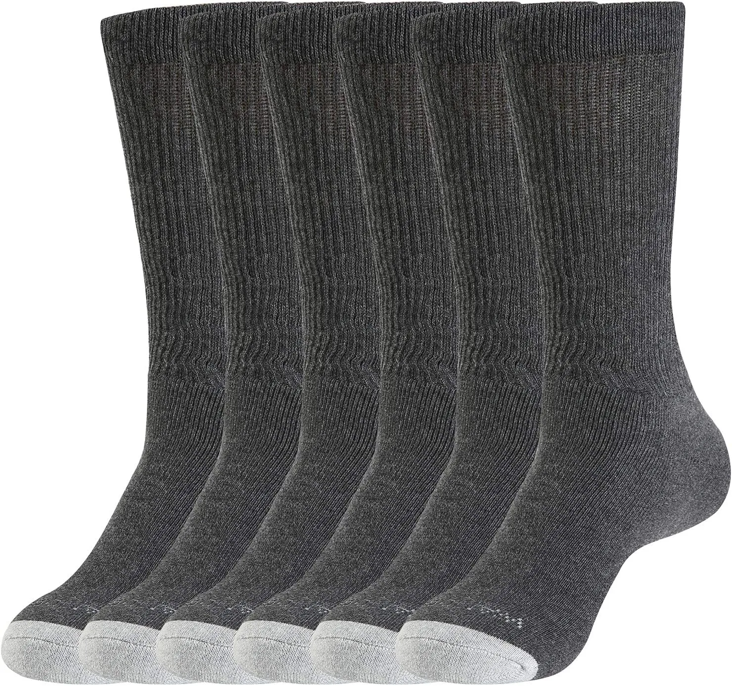 WANDER Men's Cushion Crew Socks 3-6 Pairs Athletic Running 6-8/8-13/12-15 Socks Men Cotton Sport Wicking Work