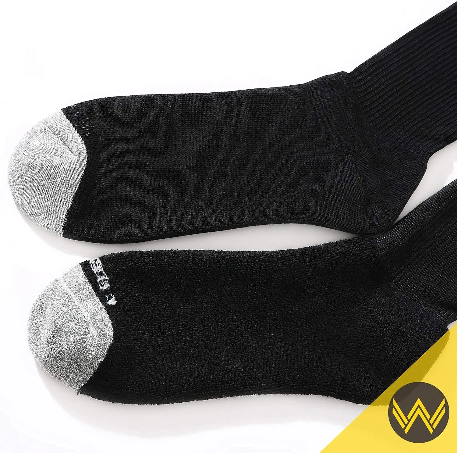 WANDER Men's Cushion Crew Socks 3-6 Pairs Athletic Running 6-8/8-13/12-15 Socks Men Cotton Sport Wicking Work