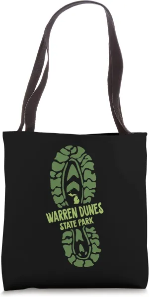 Warren Dunes State Park Michigan MI Vacation Hiking Boot Tote Bag