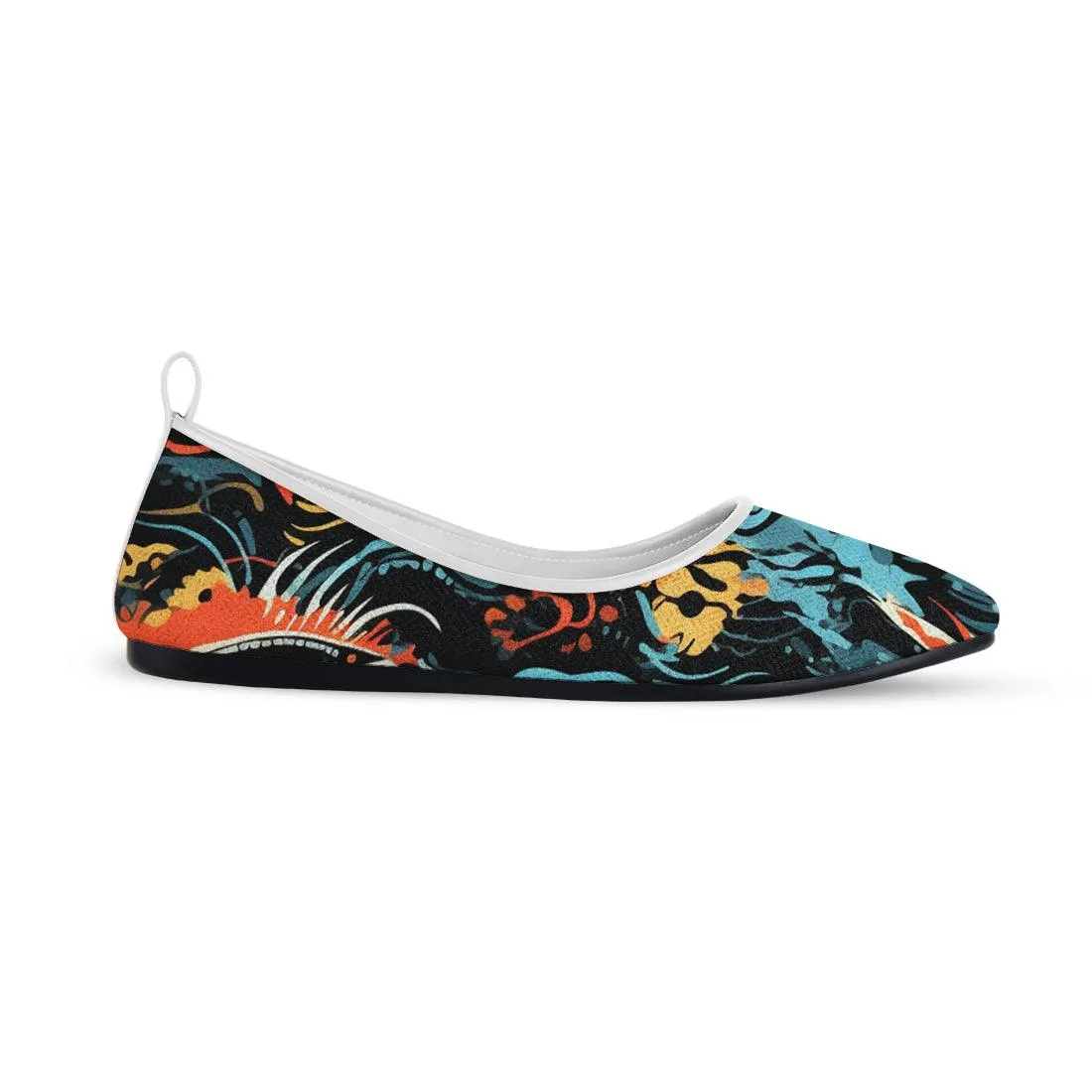 White Round Toe Shoe Chromatic