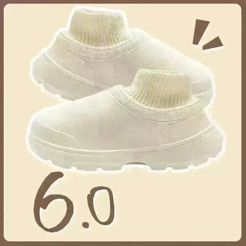 Winter Women's Fashionable Waterproof Cotton Slippers
