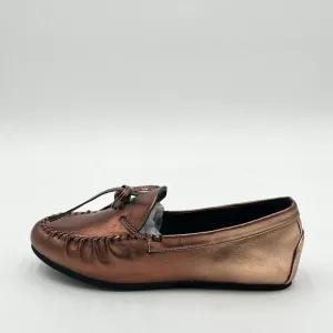 Women Round Toe Flat Loafers Bow Slip on Moccasins Soft Comfy Office Daily