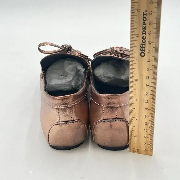 Women Round Toe Flat Loafers Bow Slip on Moccasins Soft Comfy Office Daily