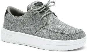 Women's Arch Support Shoes Lace Up Orthopedic Sneakers Comfortable Canvas Loafers Casual Walking Shoes for Plantar Fasciitis Foot Pain Relief