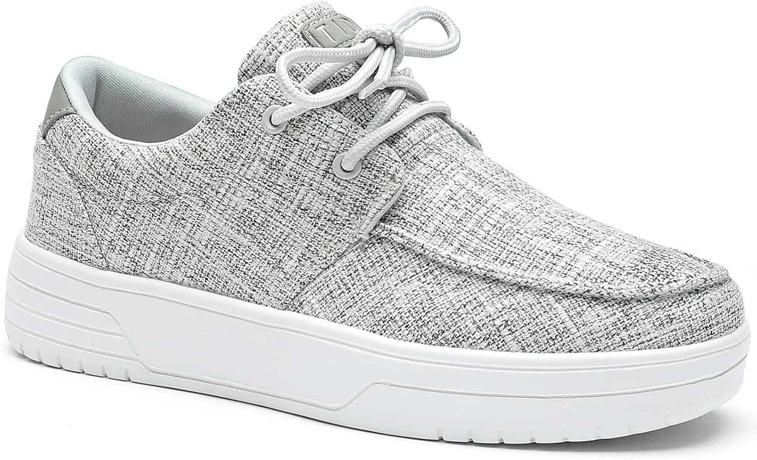 Women's Arch Support Shoes Lace Up Orthopedic Sneakers Comfortable Canvas Loafers Casual Walking Shoes for Plantar Fasciitis Foot Pain Relief