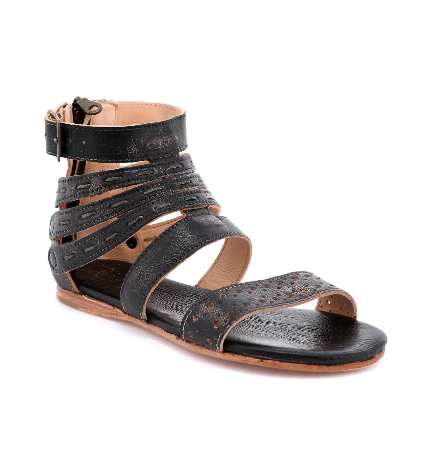 Women's Artemis Strappy Sandal In Black Handwash