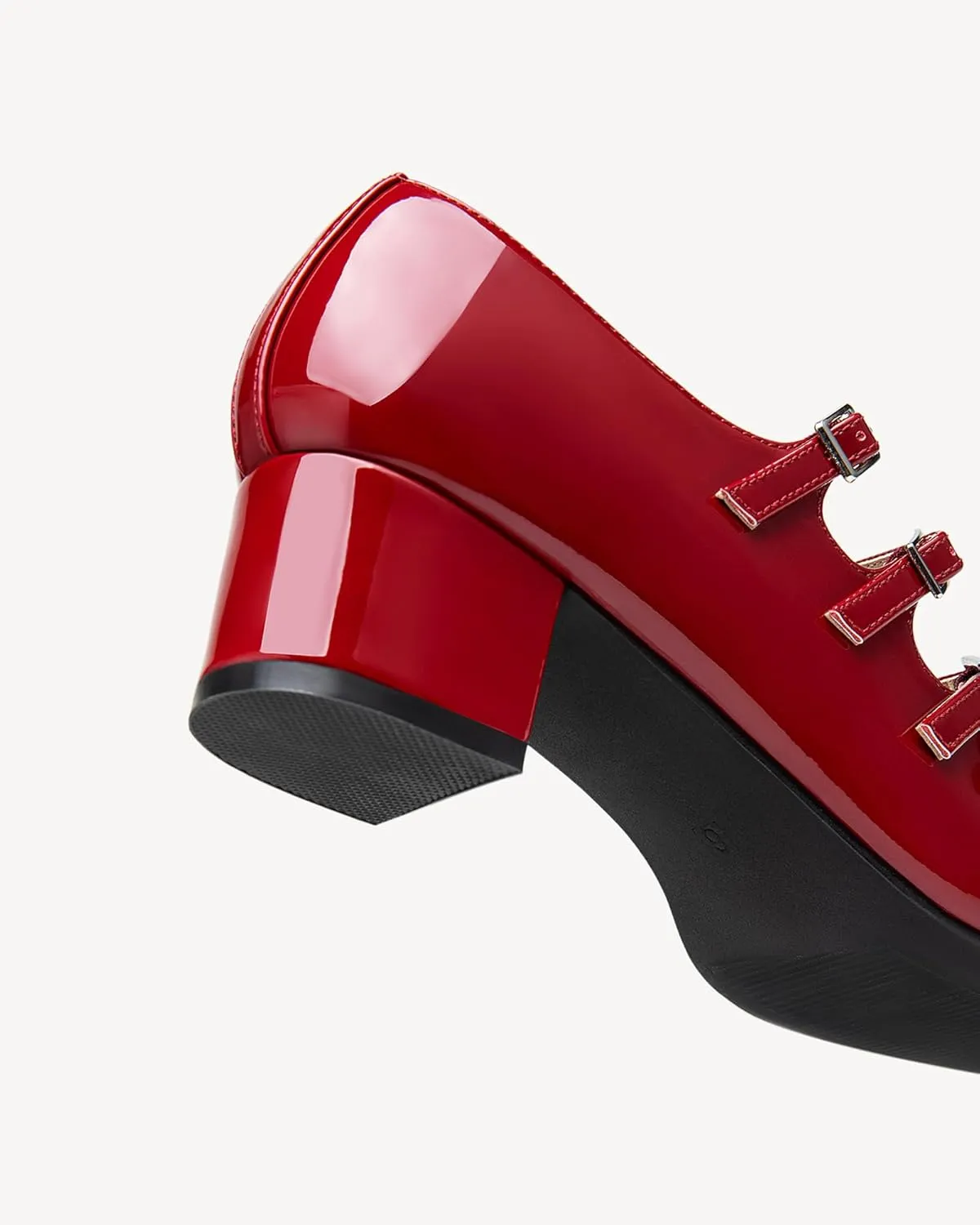 Women's Mary Jane Pumps with Chunky Mid Heel