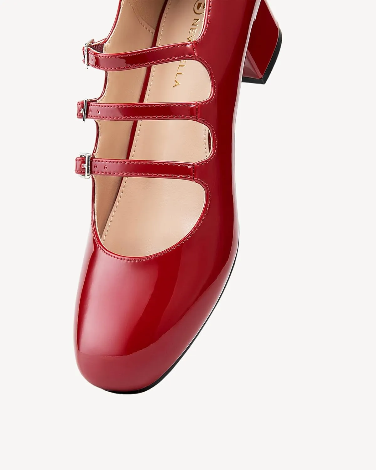 Women's Mary Jane Pumps with Chunky Mid Heel
