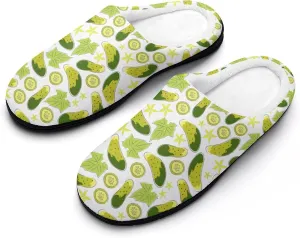 Womens Memory Foam Slippers Slip-On Shoes Mens Halloween Slippers Warm Cotton House Slippers Indoor Outdoor Slippers
