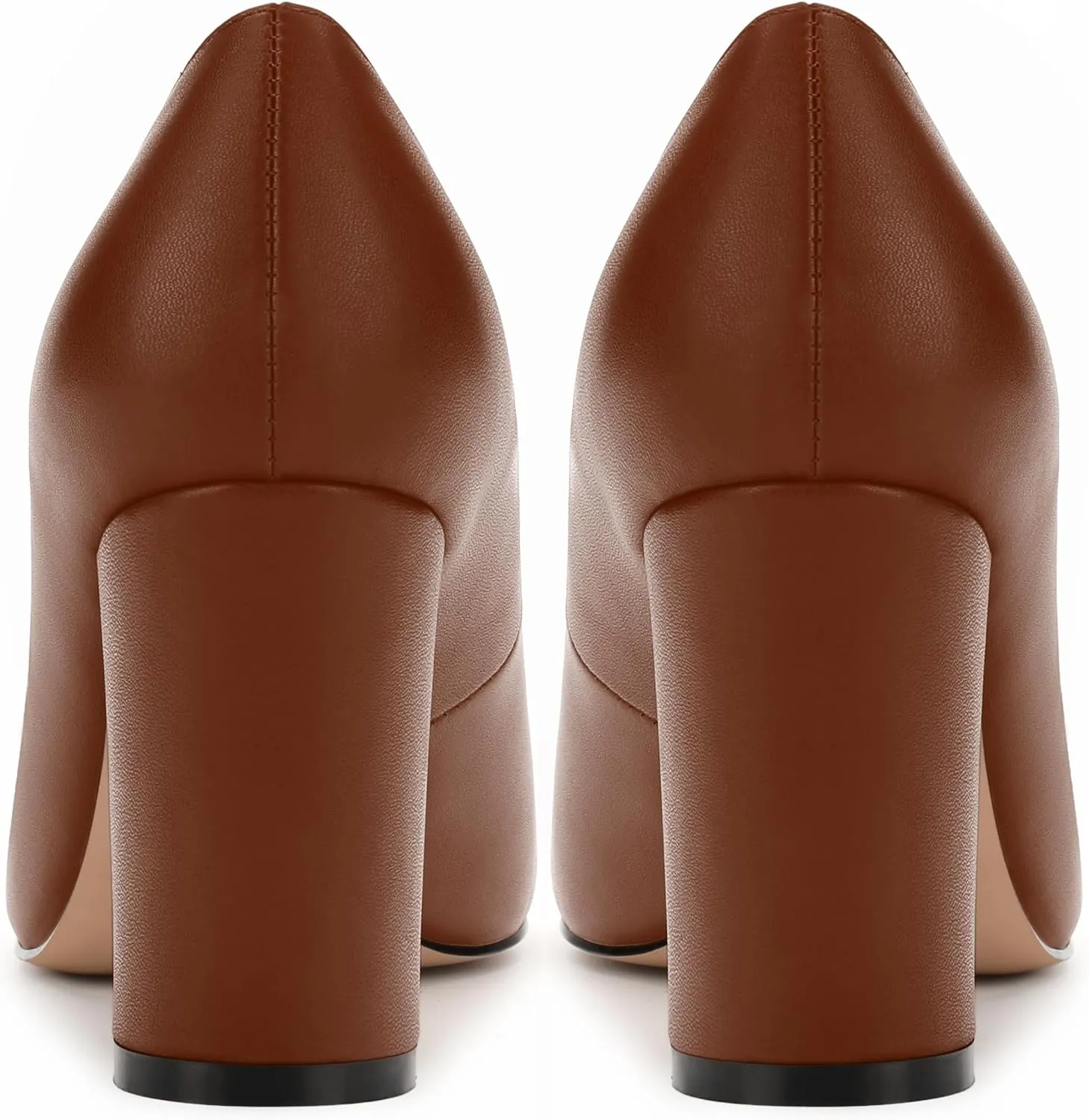 Women's Pumps, Closed Round Toe Block High Heel Pumps, Comfortable High Chunky Heels Pumps Shoes for Women
