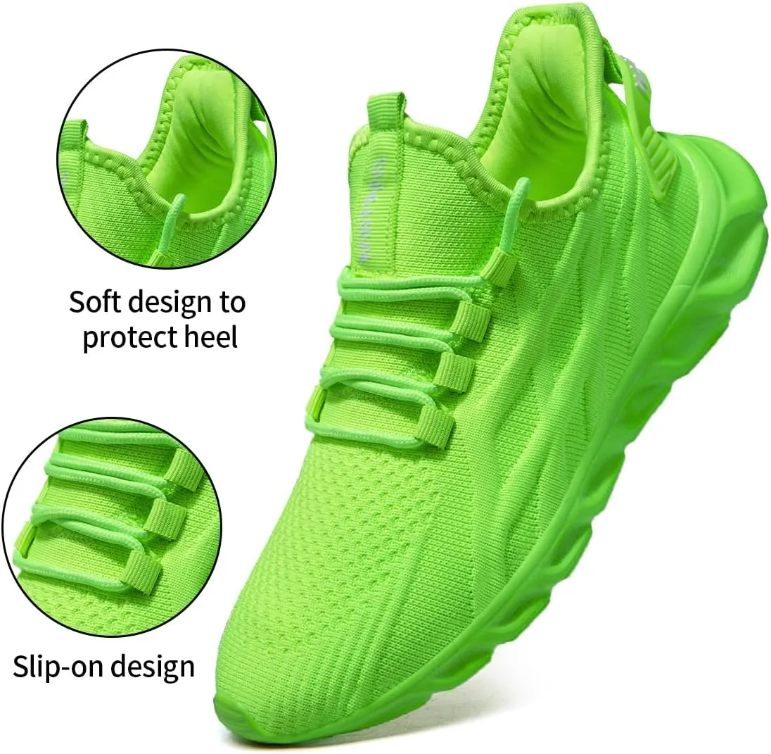 Womens Slip On Sneakers Tennis Shoes Running Sport Workout Walking Fashion Casual