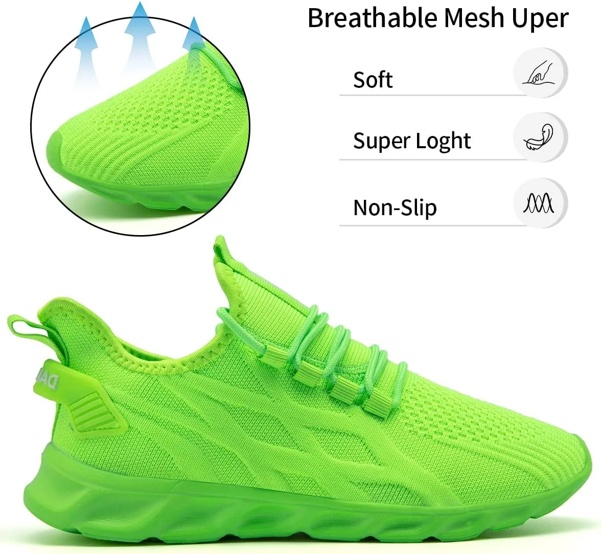 Womens Slip On Sneakers Tennis Shoes Running Sport Workout Walking Fashion Casual
