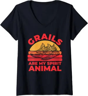 Womens Sneaker Head Street Style - Streetwear Grails Shoes Grail V-Neck T-Shirt