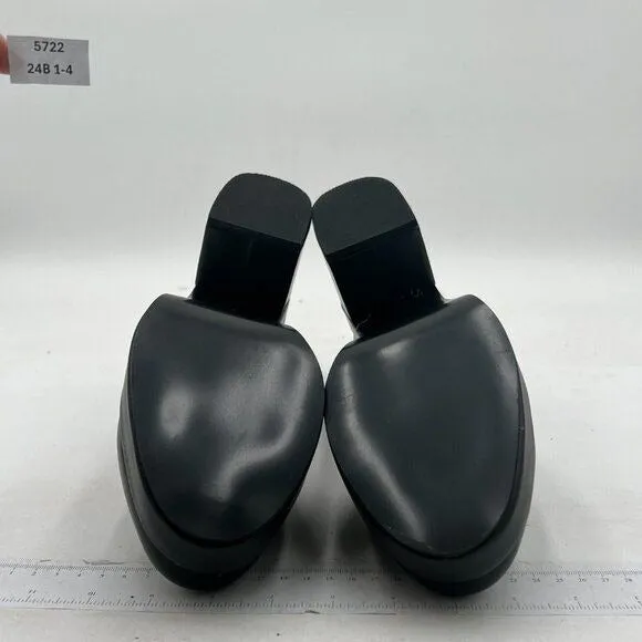YDN Black T-Strap Pumps Platforms Loafer Round Toe Low Block Heel Mary Jane Shoe