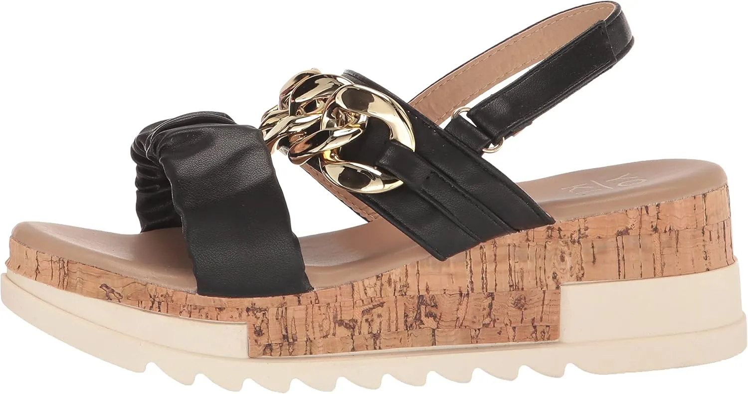 YOKI Women's Cork Platform Sandal Wedge