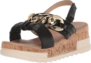 YOKI Women's Cork Platform Sandal Wedge