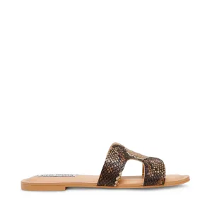 ZARNIA BROWN SNAKE SANDAL